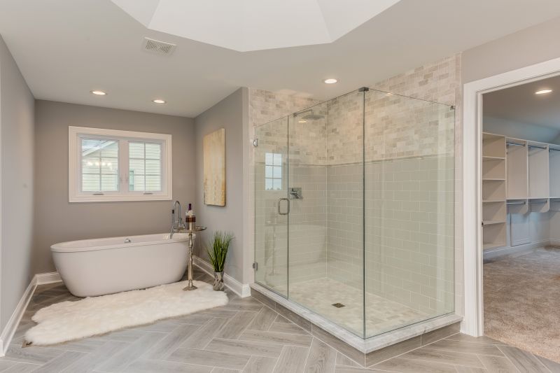 Modern Shower with Glass Walls
